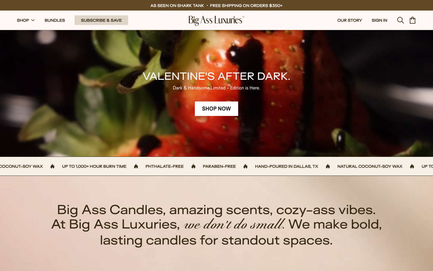 Big Ass Luxuries Website